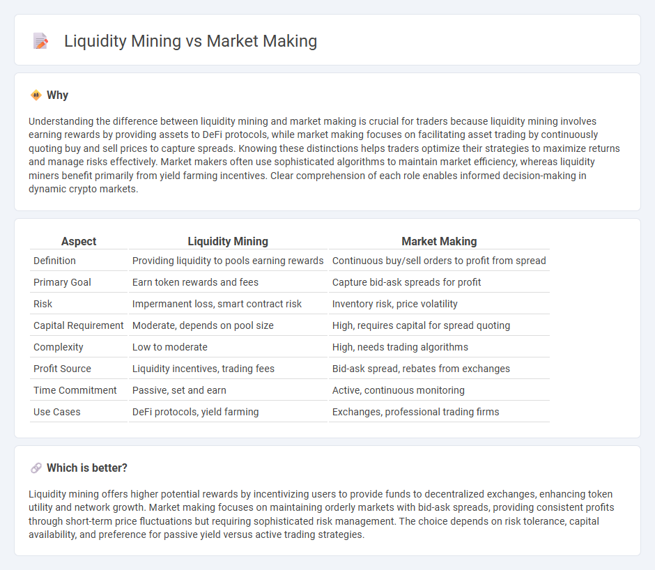 Liquidity Mining vs Market Making in Trading