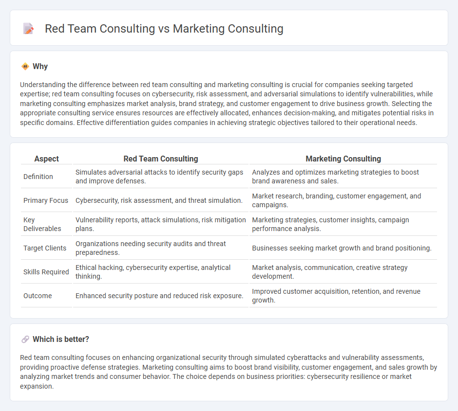 Red Team Consulting vs Marketing Consulting in Consulting