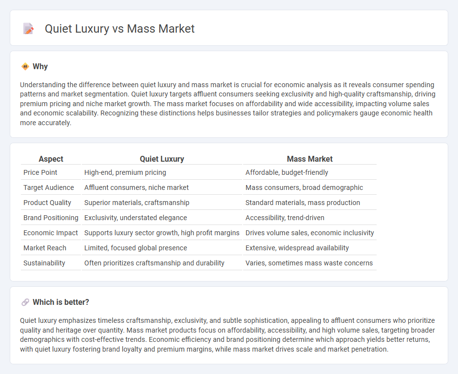 Quiet Luxury vs Mass Market in Economy