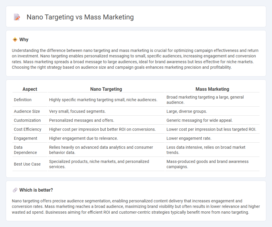 Nano Targeting vs Mass Marketing in Marketing