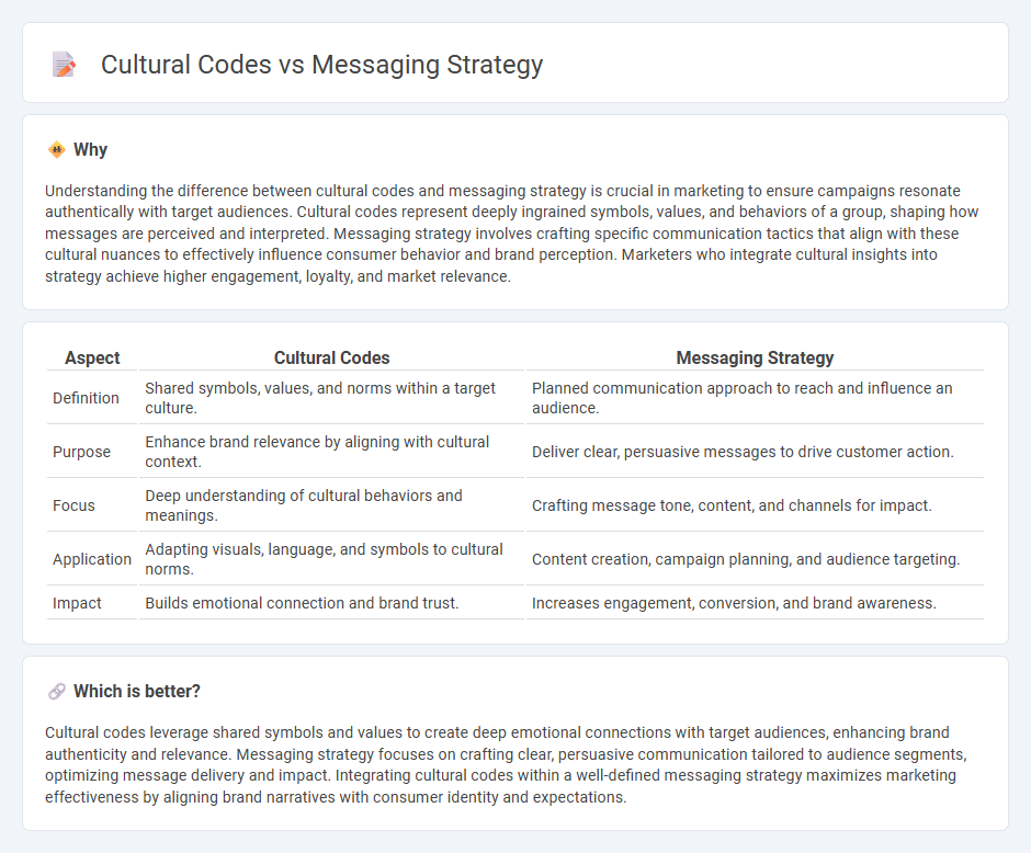 Cultural Codes vs Messaging Strategy in Marketing
