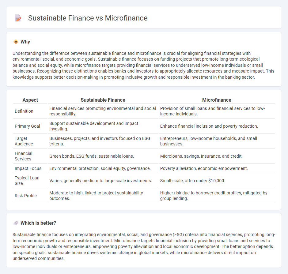 Sustainable Finance vs Microfinance in Banking