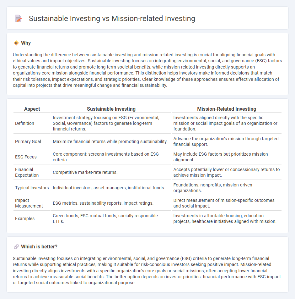 Sustainable Investing vs Mission-Related Investing in Banking