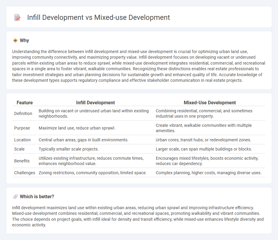 Infill Development vs Mixed-Use Development in Real Estate