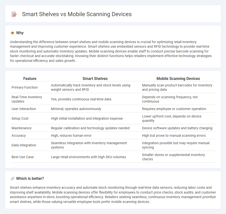 Smart Shelves vs Mobile Scanning Devices in Retail