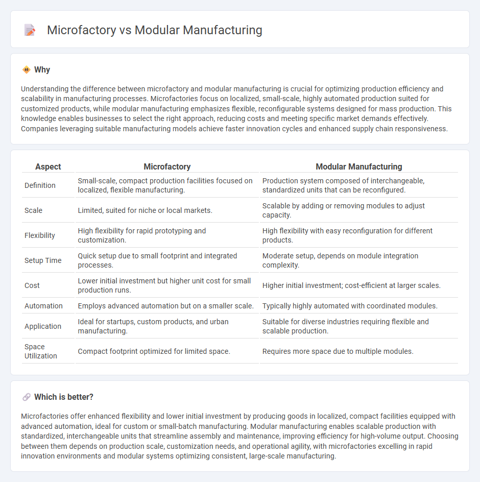 Microfactory vs Modular Manufacturing in Manufacturing