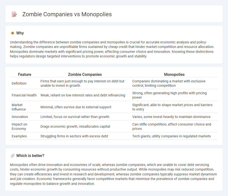Zombie Companies vs Monopolies in Economy
