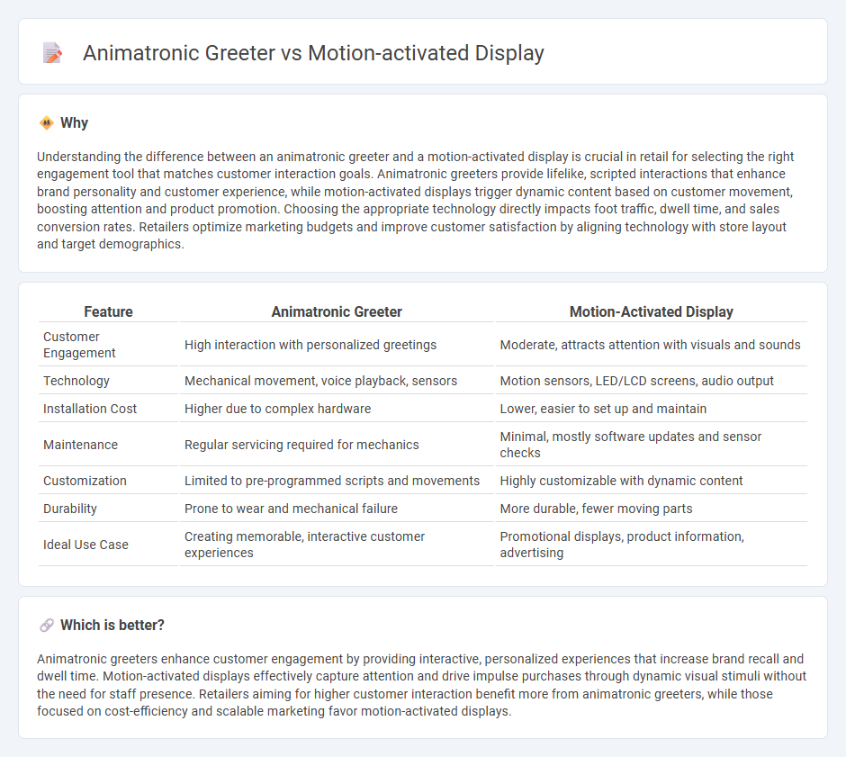 Animatronic Greeter vs Motion-Activated Display in Retail