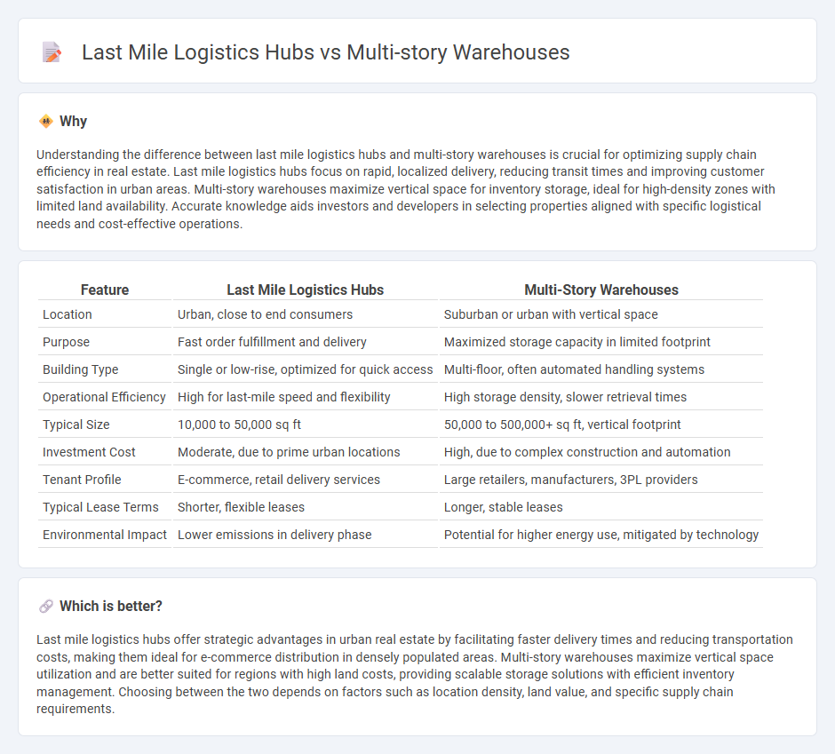 Last Mile Logistics Hubs vs Multi-Story Warehouses in Real Estate