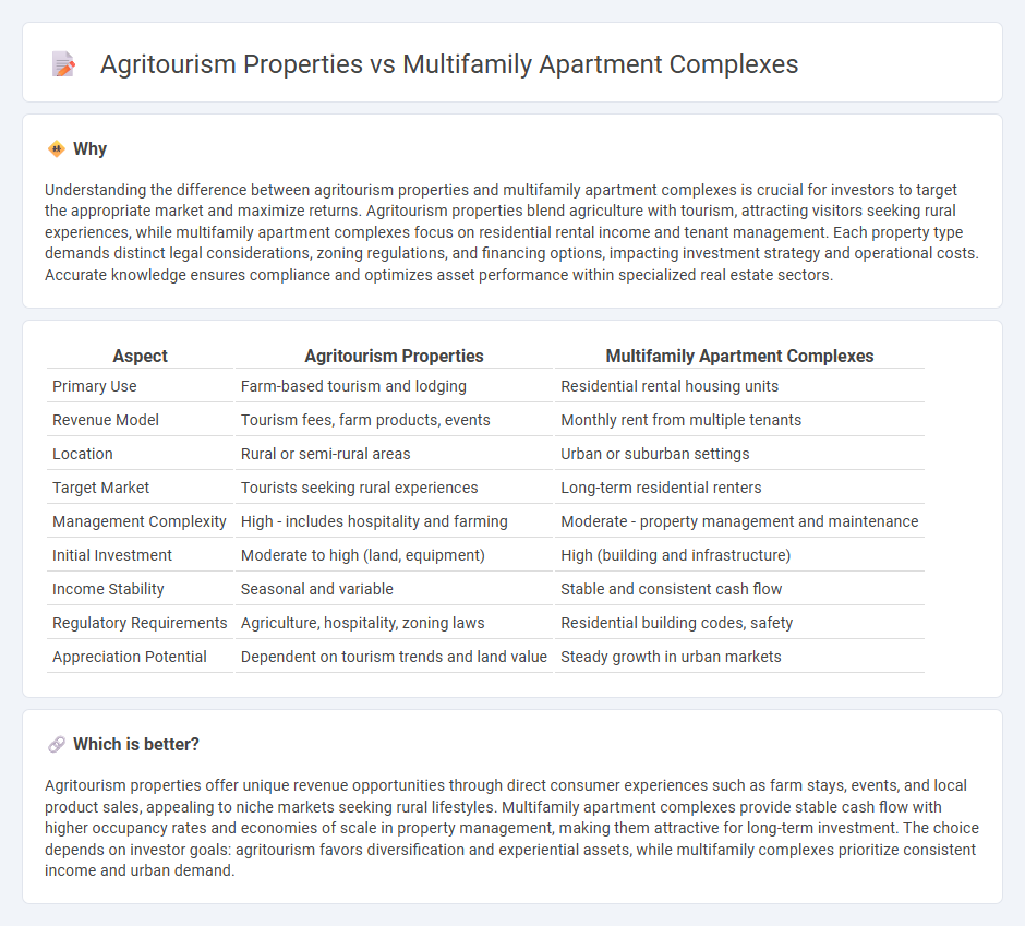 Agritourism Properties vs Multifamily Apartment Complexes in Real Estate
