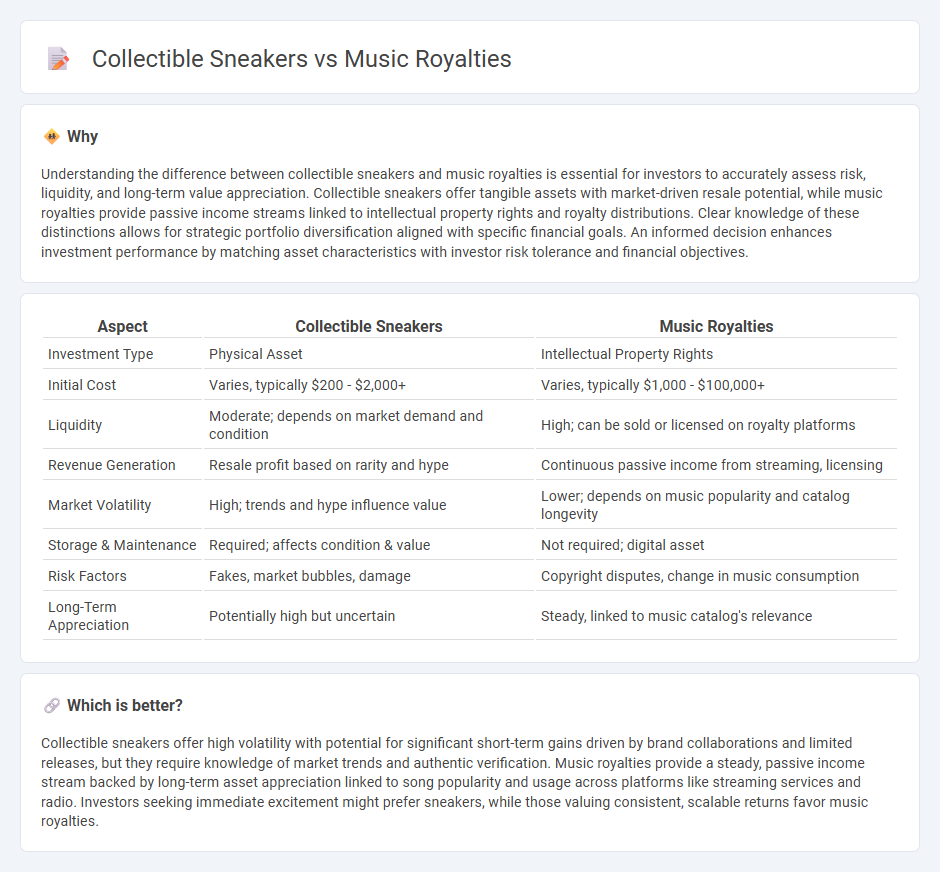 Collectible Sneakers vs Music Royalties in Investment