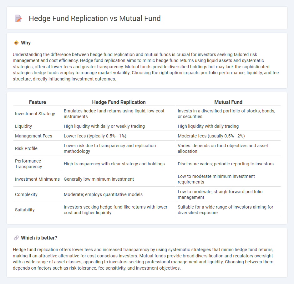 Hedge Fund Replication vs Mutual Fund in Investment