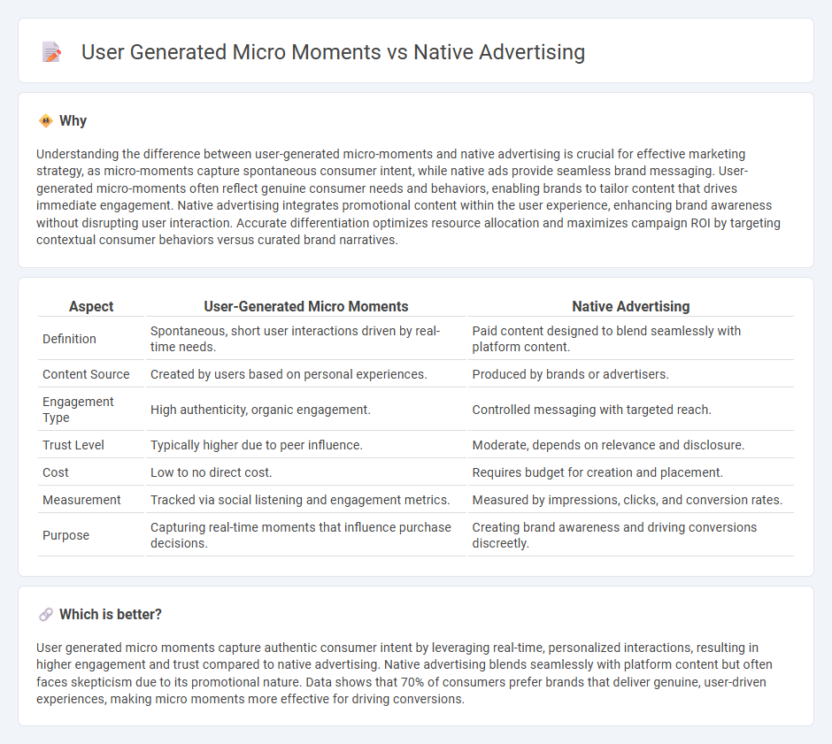 User Generated Micro Moments vs Native Advertising in Marketing