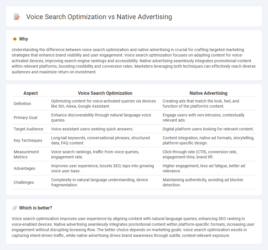 Voice Search Optimization vs Native Advertising in Marketing