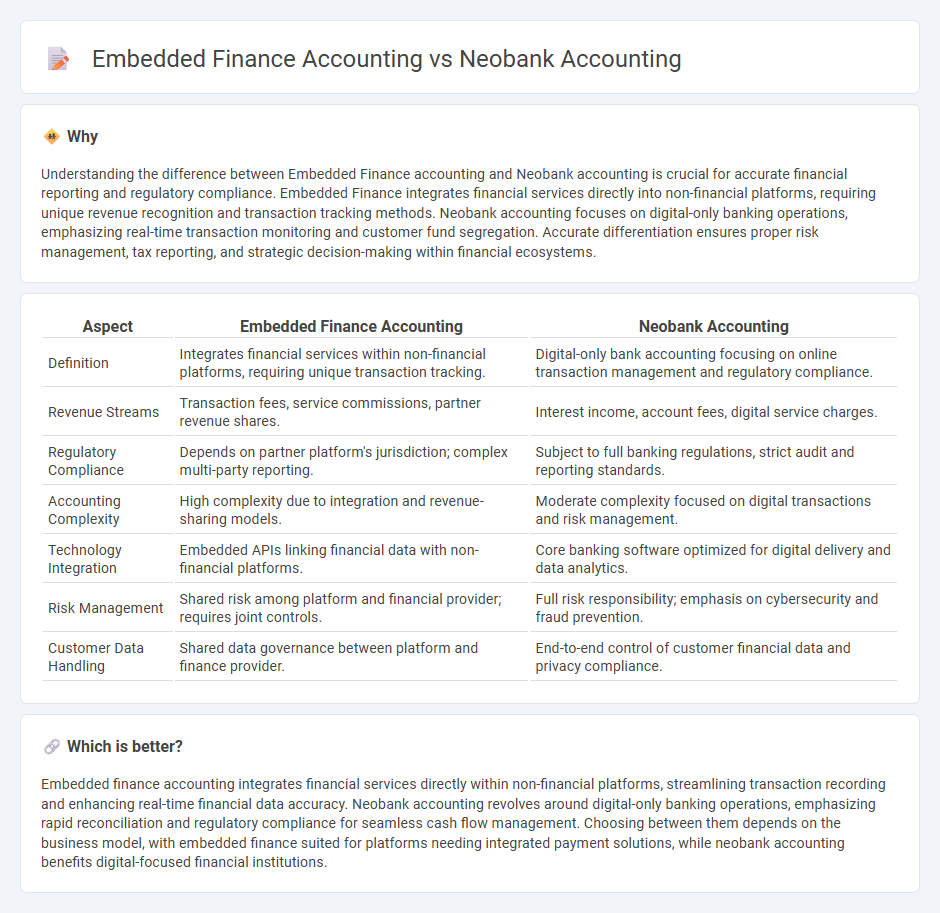 Embedded Finance Accounting vs Neobank Accounting in Accounting