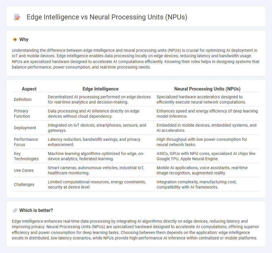 Edge Intelligence vs Neural Processing Units (Npus) in Technology