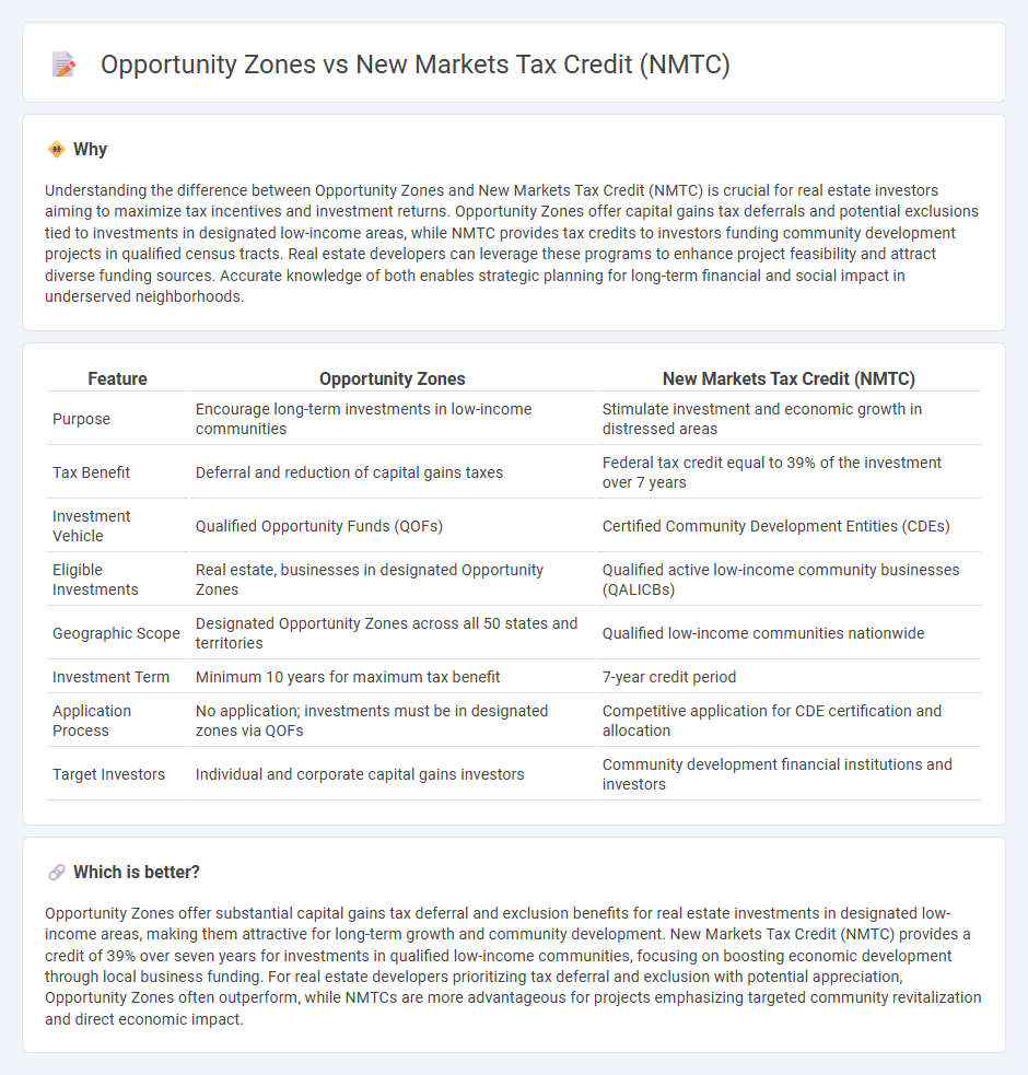 Opportunity Zones vs New Markets Tax Credit (Nmtc) in Real Estate