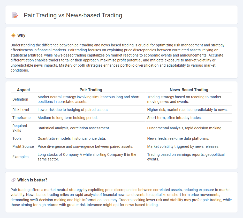 Pair Trading vs News-Based Trading in Trading