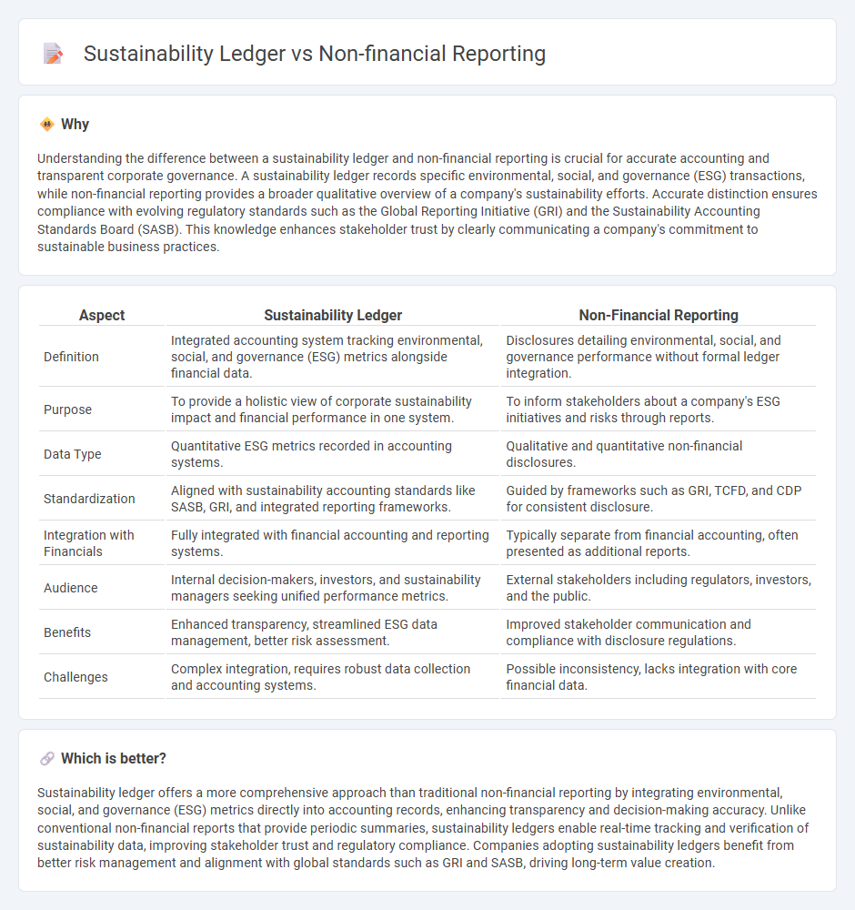 Sustainability Ledger vs Non-Financial Reporting in Accounting