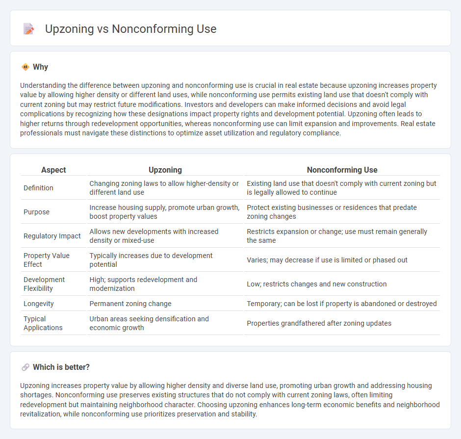 Upzoning vs Nonconforming Use in Real Estate