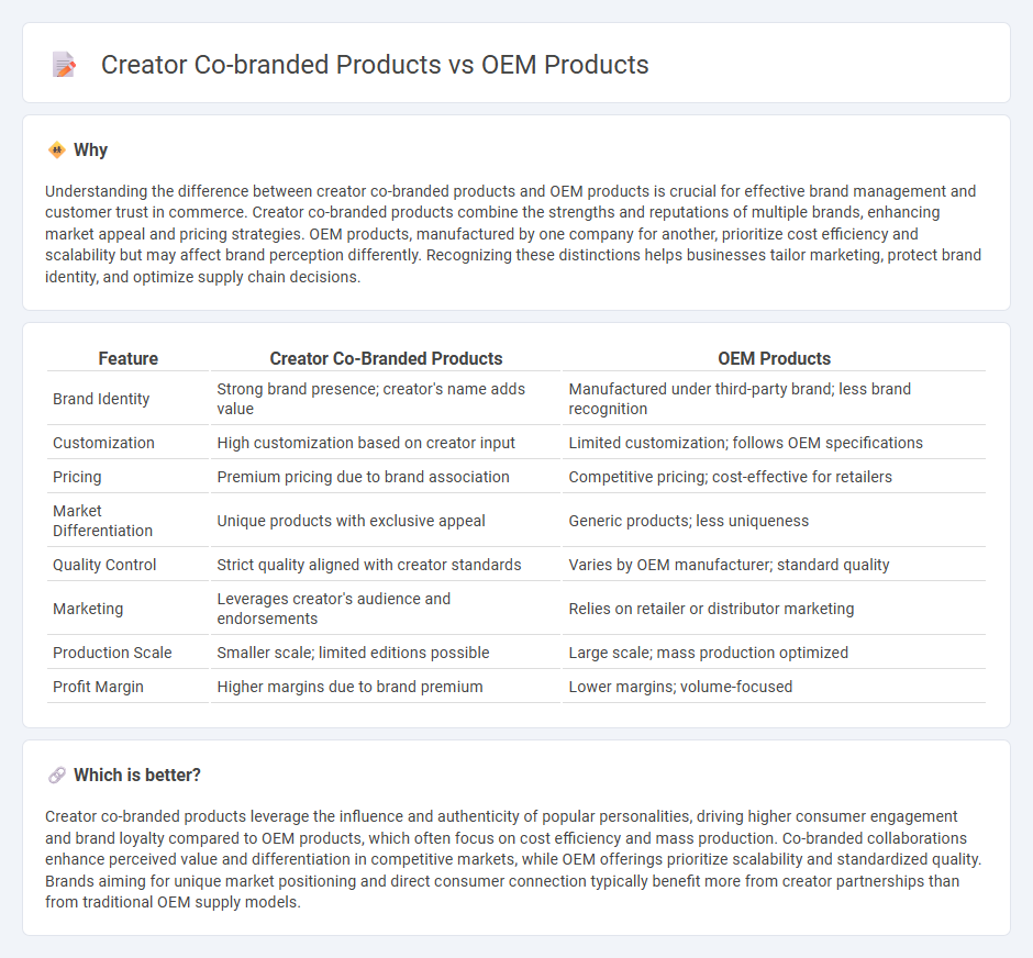Creator Co-Branded Products vs Oem Products in Commerce