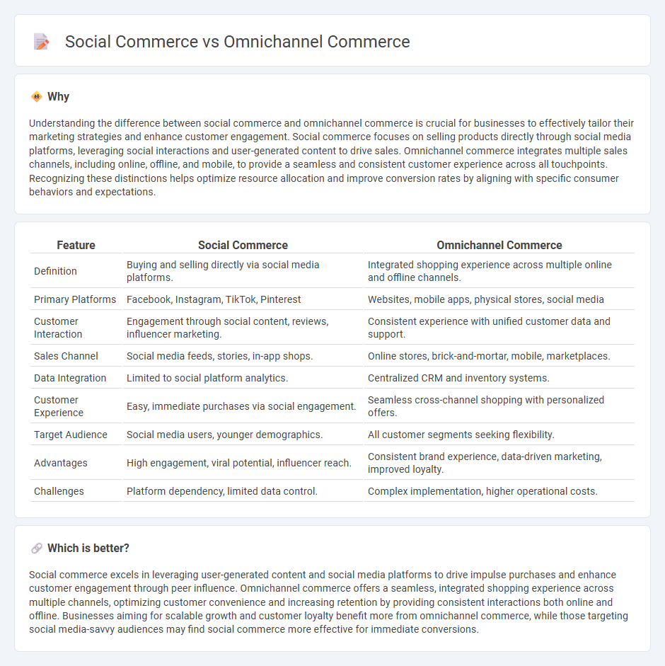 Social Commerce vs Omnichannel Commerce in Commerce