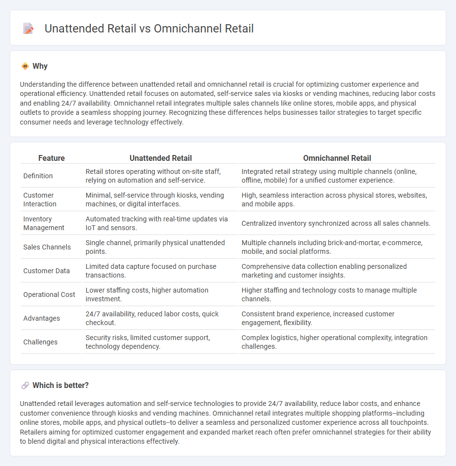Unattended Retail vs Omnichannel Retail in Retail