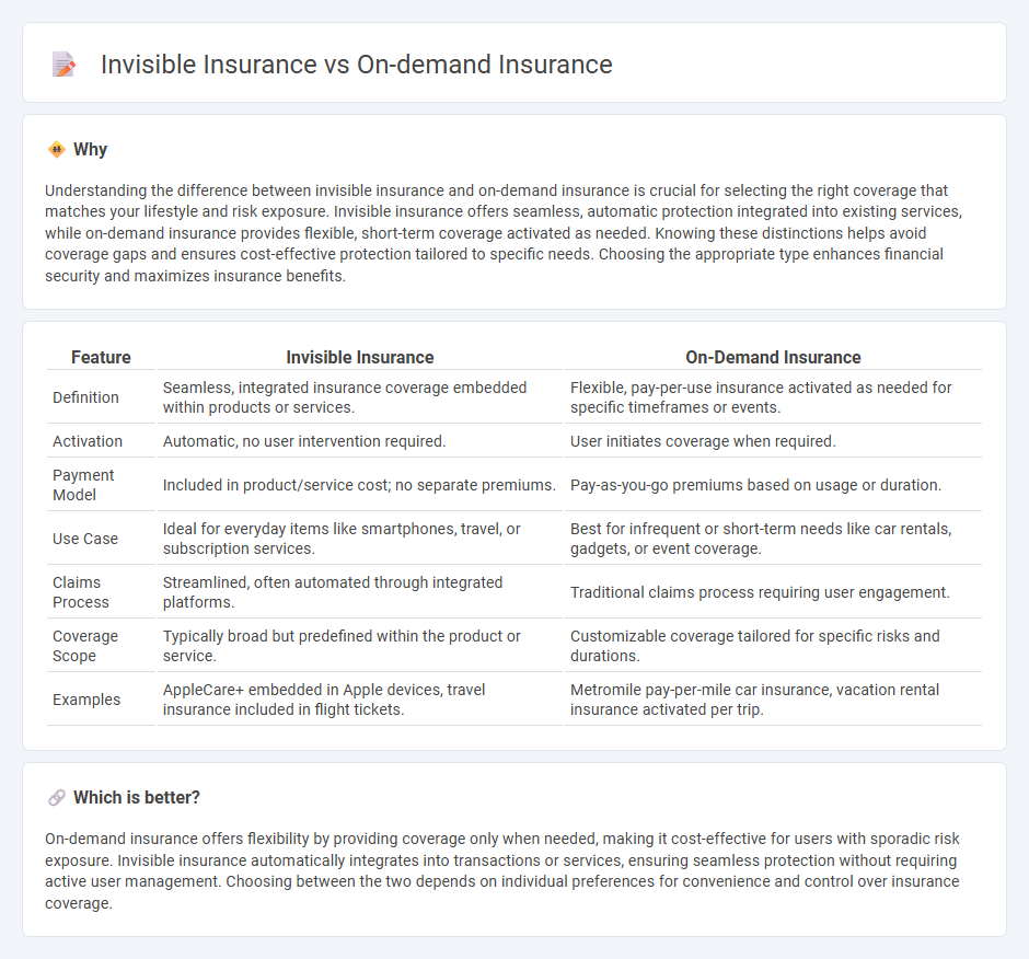 Invisible Insurance vs On-Demand Insurance in Insurance
