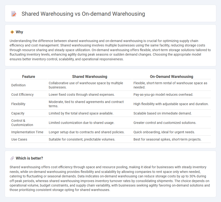 Shared Warehousing vs On-Demand Warehousing in Logistics