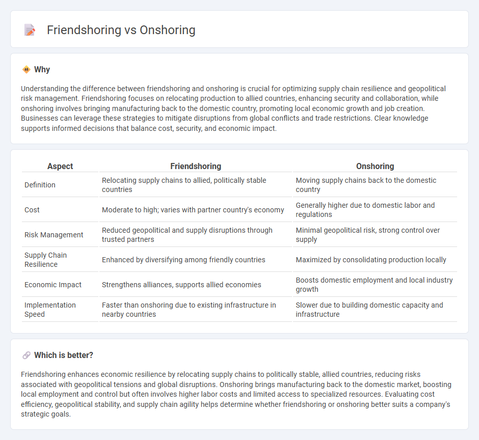 Friendshoring vs Onshoring in Economy