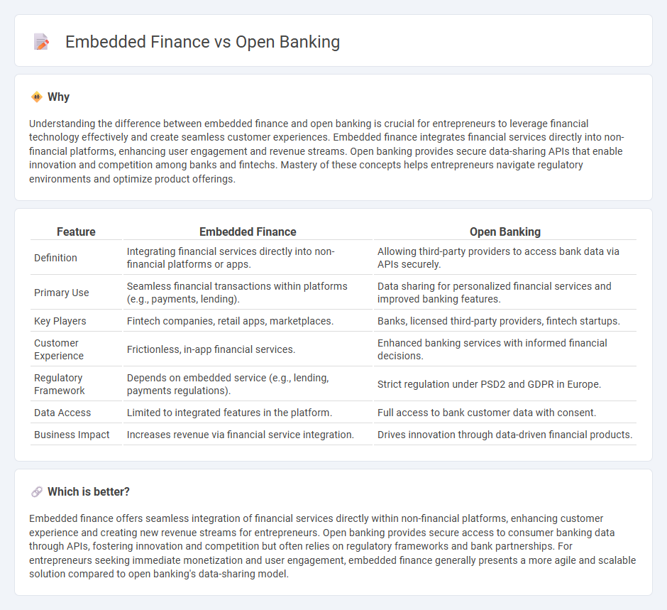 Embedded Finance vs Open Banking in Entrepreneurship