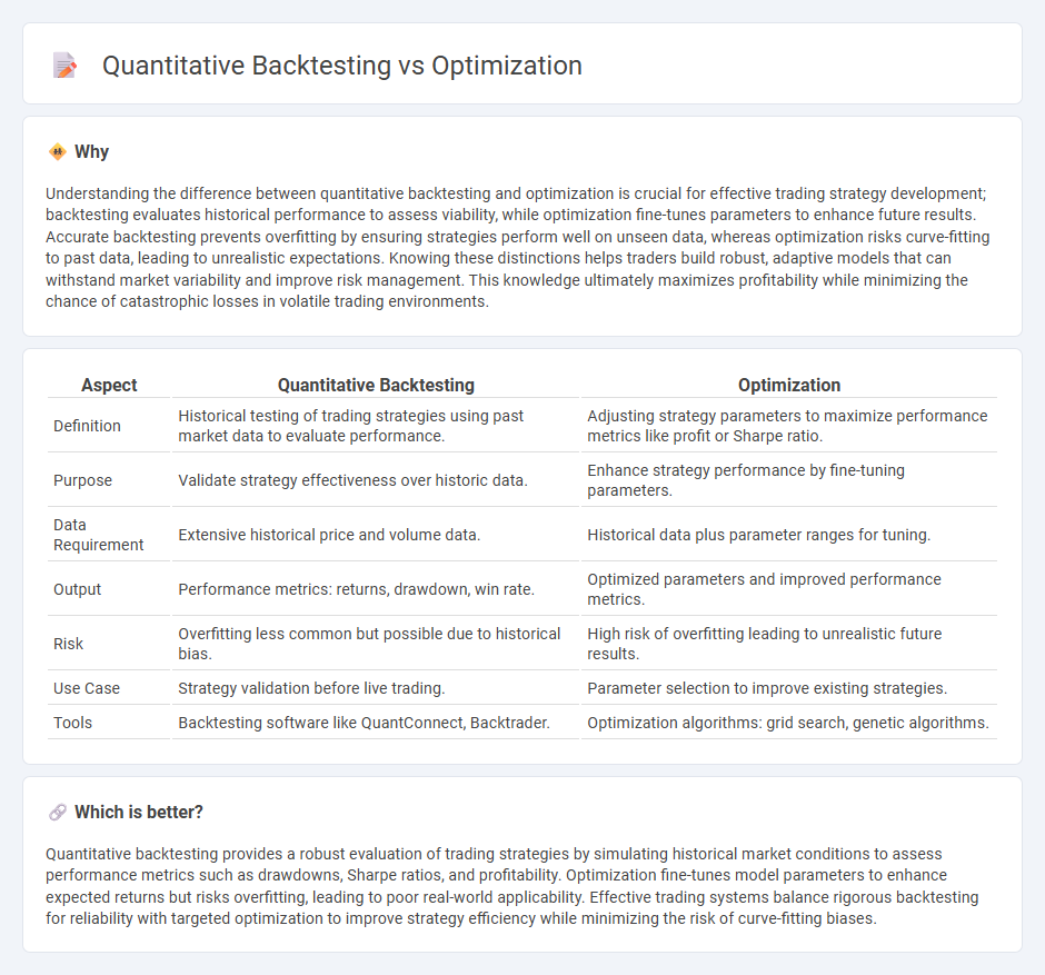 Quantitative Backtesting vs Optimization in Trading