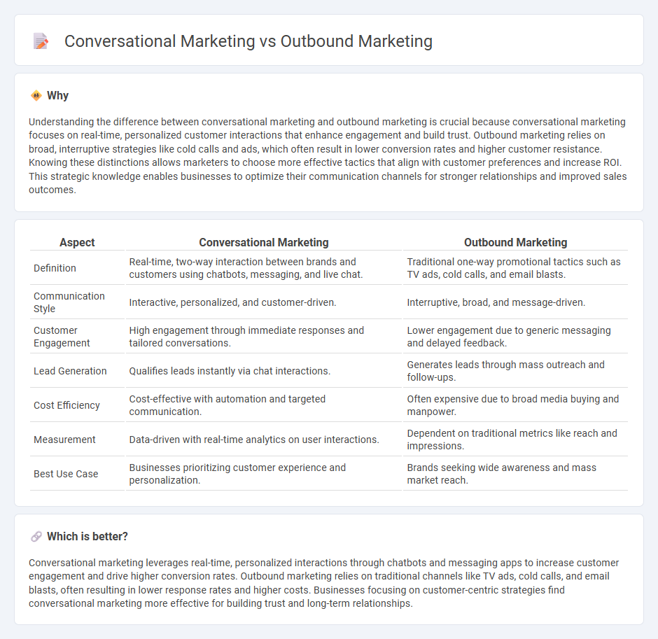 Conversational Marketing vs Outbound Marketing in Marketing