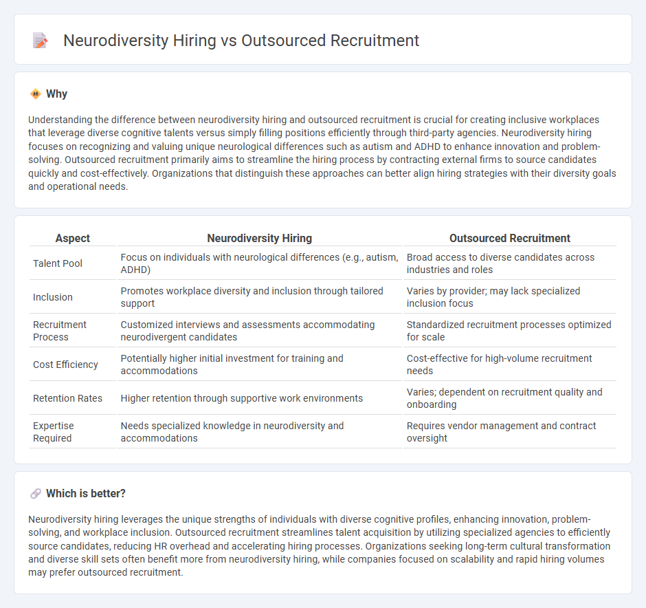 Neurodiversity Hiring vs Outsourced Recruitment in Employment