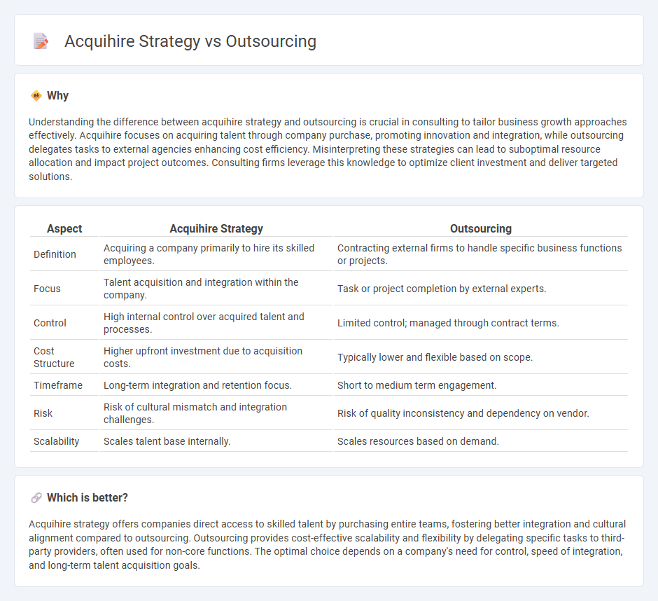 Acquihire Strategy vs Outsourcing in Consulting