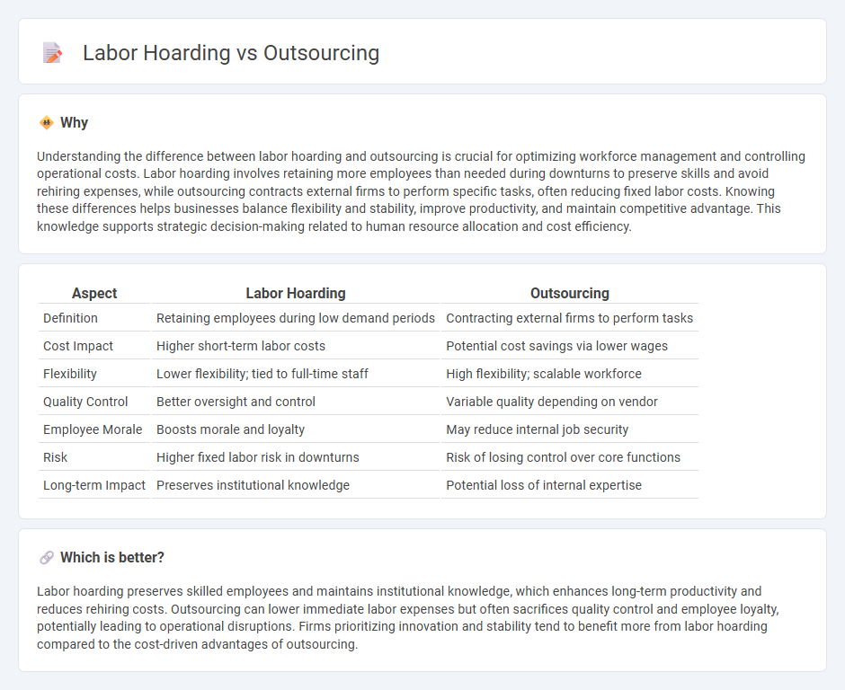 Labor Hoarding vs Outsourcing in Employment