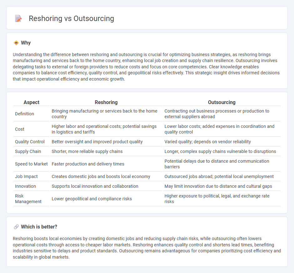 Reshoring vs Outsourcing in Economy