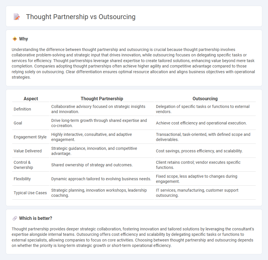 Thought Partnership vs Outsourcing in Consulting