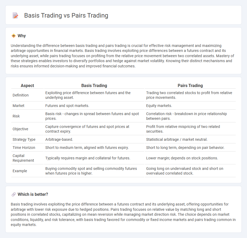 Basis Trading vs Pairs Trading in Finance
