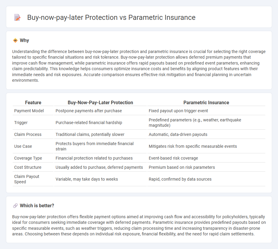 Buy-Now-Pay-Later Protection vs Parametric Insurance in Insurance