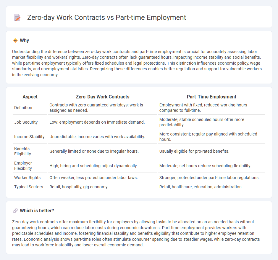 Zero-Day Work Contracts vs Part-Time Employment in Economy