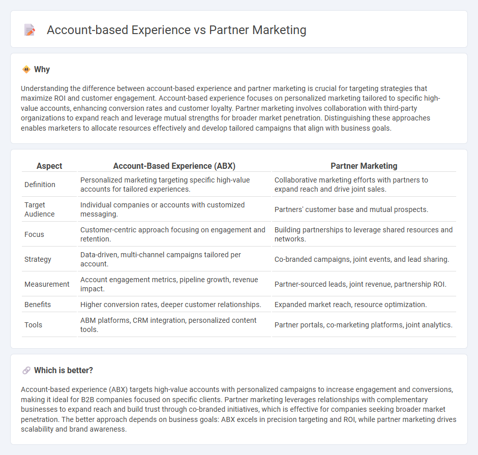 Account-Based Experience vs Partner Marketing in Marketing