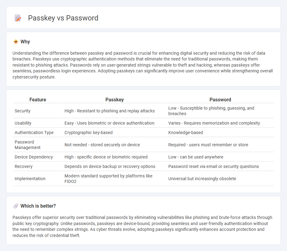 Passkey vs Password in Technology