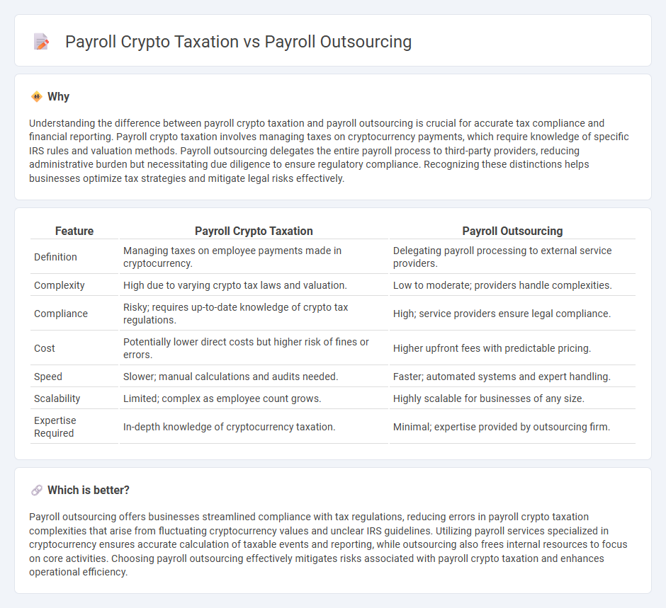 Payroll Crypto Taxation vs Payroll Outsourcing in Accounting