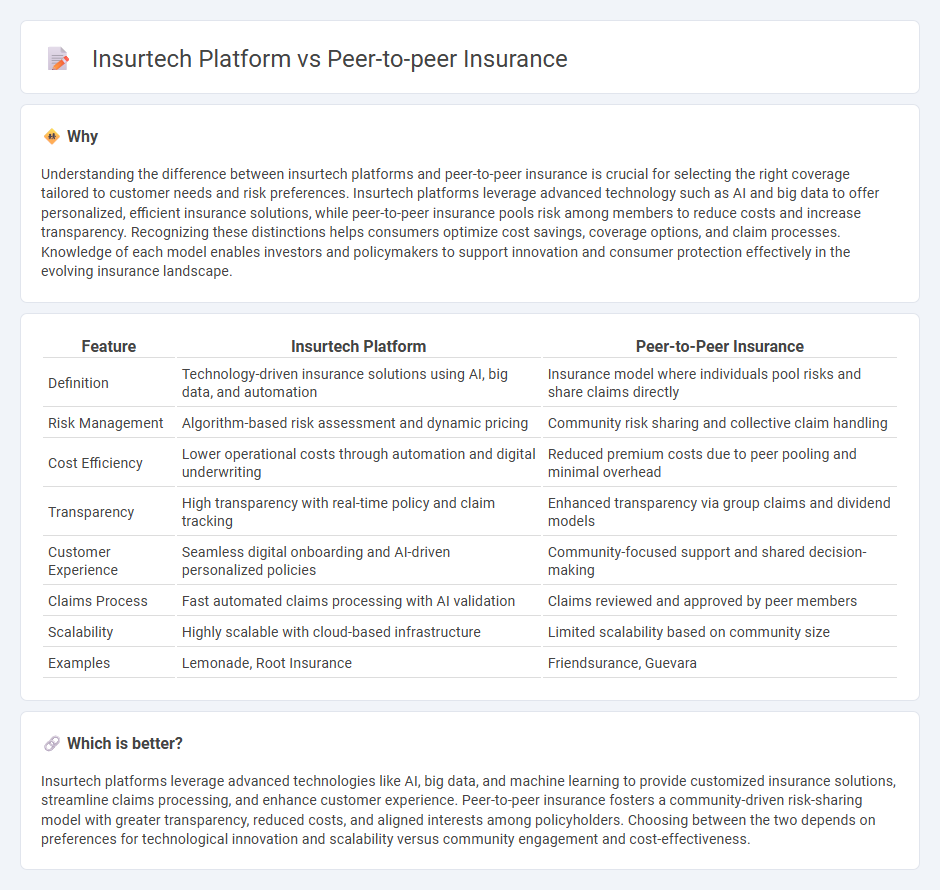 Insurtech Platform vs Peer-To-Peer Insurance in Insurance