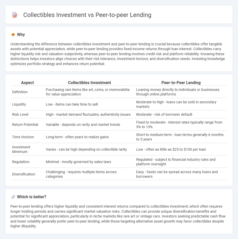 Collectibles Investment vs Peer-To-Peer Lending in Investment
