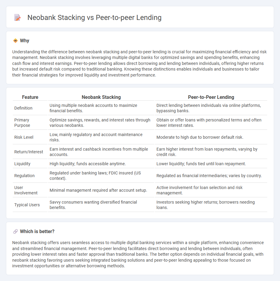 Neobank Stacking vs Peer-To-Peer Lending in Economy