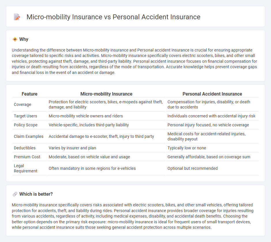 Micro-Mobility Insurance vs Personal Accident Insurance in Insurance