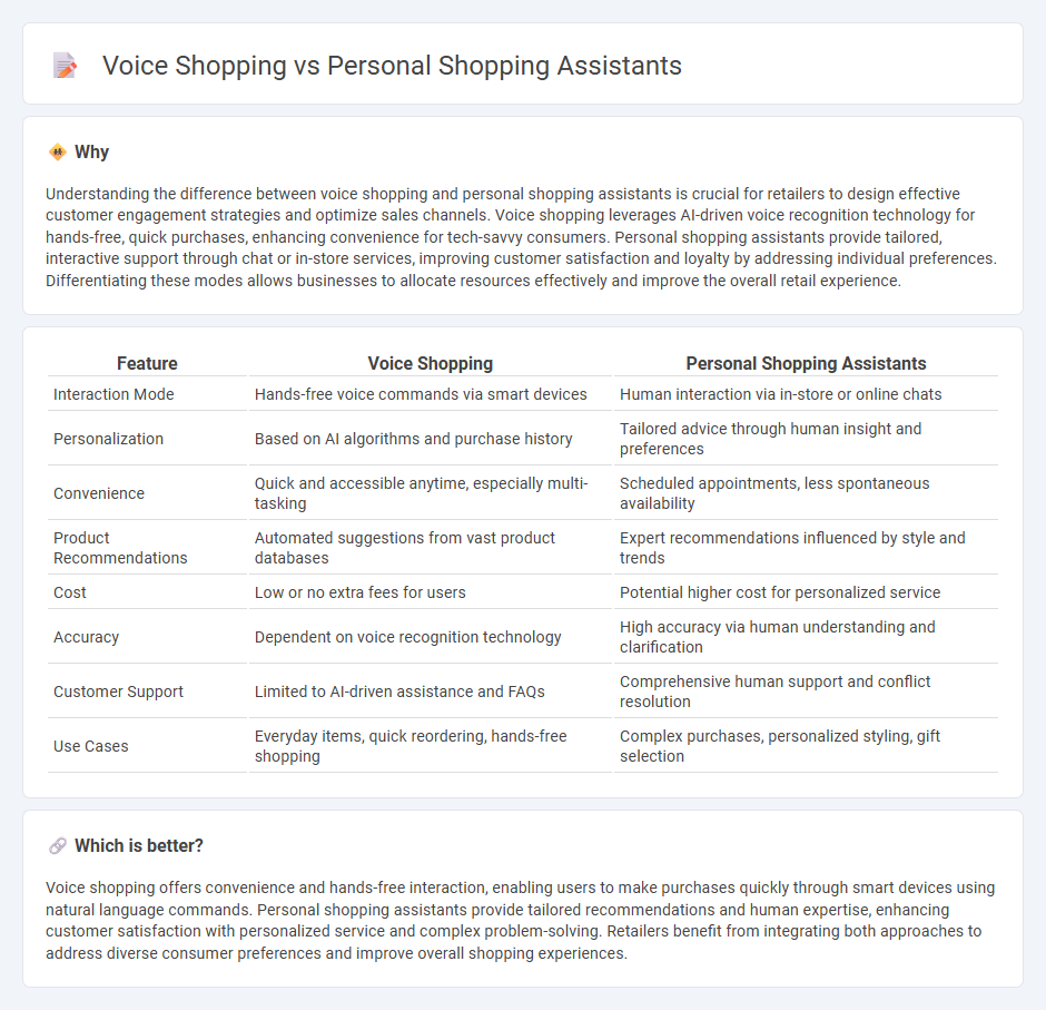 Voice Shopping vs Personal Shopping Assistants in Retail