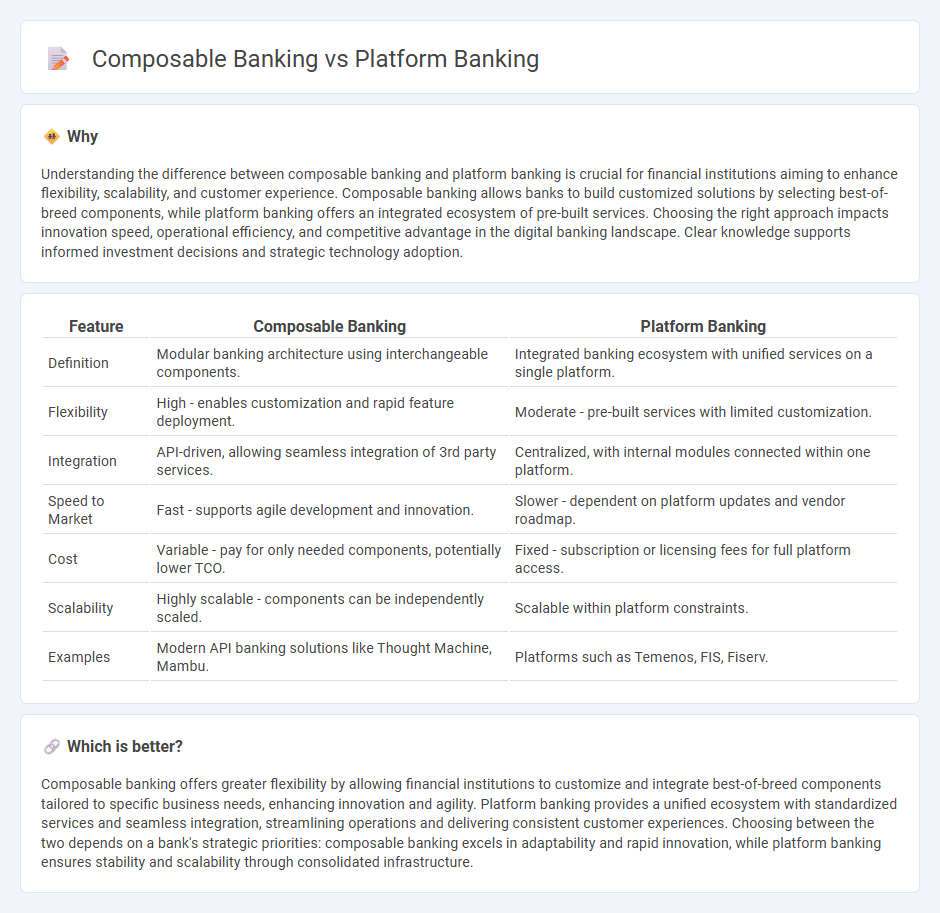 Composable Banking vs Platform Banking in Banking